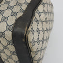 GUCCI GG Supreme Hand Bag PVC Leather Navy Gold Tone Auth 194149-13