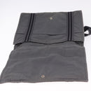 HERMES Fourre Tout Bassas MM Shoulder Bag Canvas Gray Silver Auth 194155-15