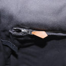 HERMES Fourre Tout Bassas MM Shoulder Bag Canvas Gray Silver Auth 194155-17