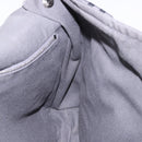 HERMES Fourre Tout Bassas MM Shoulder Bag Canvas Gray Silver Auth 194155-19