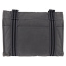 HERMES Fourre Tout Bassas MM Shoulder Bag Canvas Gray Silver Auth 194155-3