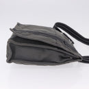 HERMES Fourre Tout Bassas MM Shoulder Bag Canvas Gray Silver Auth 194155-4