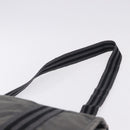 HERMES Fourre Tout Bassas MM Shoulder Bag Canvas Gray Silver Auth 194155-8