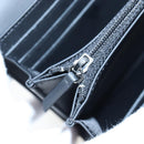 CHANEL Brilliant Matelasse Long Wallet Patent Black Silver CC Auth 194160M-18