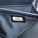 CHANEL Brilliant Matelasse Long Wallet Patent Black Silver CC Auth 194160M-22