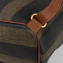 FENDI Pecan Backpack PVC Leather Brown Gold Tone Auth 194161-14