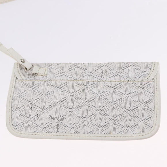 GOYARD Herringbone Saint Louis GM Tote Bag PVC White Auth 194163