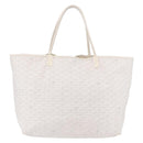 GOYARD Herringbone Saint Louis GM Tote Bag PVC White Auth 194163-13