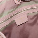Christian Dior Canage Hand Bag Canvas Pink Gold Tone Auth 194165-16