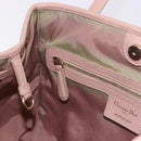 Christian Dior Canage Hand Bag Canvas Pink Gold Tone Auth 194165-20