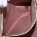 Christian Dior Canage Hand Bag Canvas Pink Gold Tone Auth 194165-21