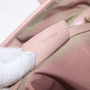 Christian Dior Canage Hand Bag Canvas Pink Gold Tone Auth 194165-22