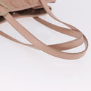Christian Dior Canage Hand Bag Canvas Pink Gold Tone Auth 194165-7