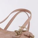 Christian Dior Canage Hand Bag Canvas Pink Gold Tone Auth 194165-8
