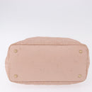 Christian Dior Canage Hand Bag Canvas Pink Gold Tone Auth 194165-9