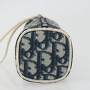 Christian Dior Trotter Pouch PVC Leather Blue White Auth 194167-3