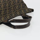 FENDI Zucca Canvas Hand Bag Brown Auth 194169-7