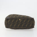 FENDI Zucca Canvas Hand Bag Brown Auth 194169-5