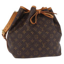 LOUIS VUITTON Monogram Petit Noe Shoulder Bag M42226 LV Auth 194171SAV-1