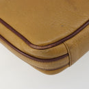 CARTIER Must Line Shoulder Bag Leather Beige Gold Auth 194176-16