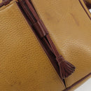 CARTIER Must Line Shoulder Bag Leather Beige Gold Auth 194176-10