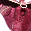 CARTIER Must Line Shoulder Bag Leather Bordeaux Gold Tone Auth 194177A-17