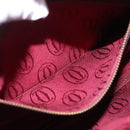 CARTIER Must Line Shoulder Bag Leather Bordeaux Gold Tone Auth 194177A-20