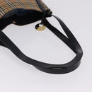 Burberrys Nova Check Shoulder Bag Canvas Beige Black Auth 194178A-7