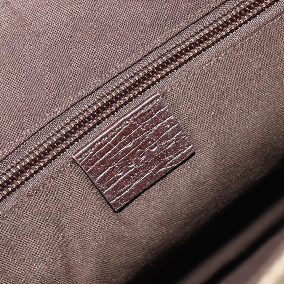 GUCCI GG Supreme Shoulder Bag PVC Leather Beige Silver 122373 Auth 194179A
