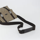 GUCCI GG Supreme Shoulder Bag PVC Leather Beige Silver 122373 Auth 194179A-7