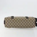 GUCCI GG Supreme Shoulder Bag PVC Leather Beige Silver 122373 Auth 194179A-9