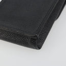 CHANEL COCO Mark Cigarette Case Caviar Skin Black CC Auth 194184M-10