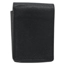 CHANEL COCO Mark Cigarette Case Caviar Skin Black CC Auth 194184M-3