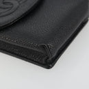 CHANEL COCO Mark Cigarette Case Caviar Skin Black CC Auth 194184M-9