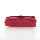CHANEL Matelasse Chain Shoulder Bag Leather Pink Silver CC Auth 194187V-5