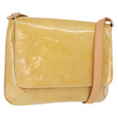 LOUIS VUITTON Monogram Vernis Thompson Street Bag Beige M91301 LV Auth 194189V-1