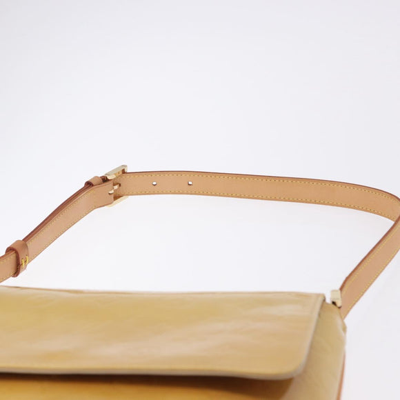 LOUIS VUITTON Monogram Vernis Thompson Street Bag Beige M91301 LV Auth 194189V