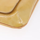 LOUIS VUITTON Monogram Vernis Thompson Street Bag Beige M91301 LV Auth 194189V-15