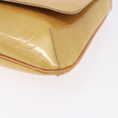LOUIS VUITTON Monogram Vernis Thompson Street Bag Beige M91301 LV Auth 194189V-16