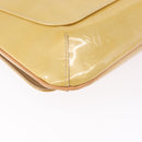 LOUIS VUITTON Monogram Vernis Thompson Street Bag Beige M91301 LV Auth 194189V-17