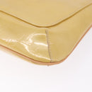 LOUIS VUITTON Monogram Vernis Thompson Street Bag Beige M91301 LV Auth 194189V-18