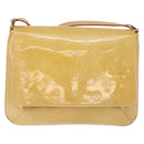 LOUIS VUITTON Monogram Vernis Thompson Street Bag Beige M91301 LV Auth 194189V-13