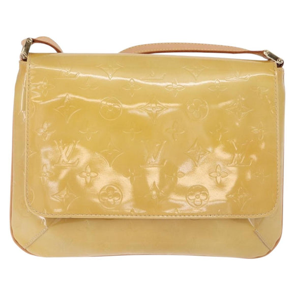 LOUIS VUITTON Monogram Vernis Thompson Street Bag Beige M91301 LV Auth 194189V