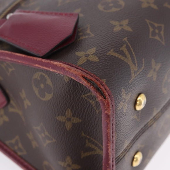 LOUIS VUITTON Monogram PopincourtPM Hand Bag 2way Wine Red M43462 LV Auth 194190