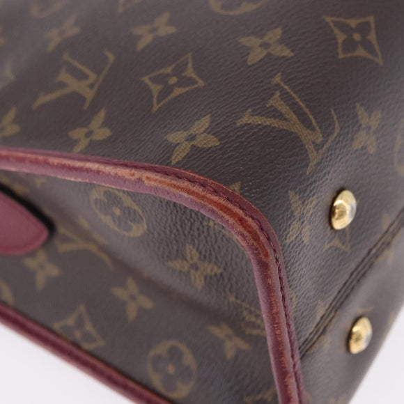 LOUIS VUITTON Monogram PopincourtPM Hand Bag 2way Wine Red M43462 LV Auth 194190