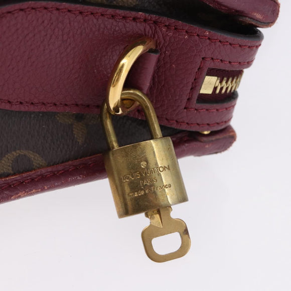 LOUIS VUITTON Monogram PopincourtPM Hand Bag 2way Wine Red M43462 LV Auth 194190