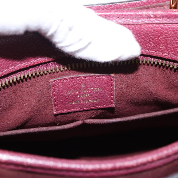 LOUIS VUITTON Monogram PopincourtPM Hand Bag 2way Wine Red M43462 LV Auth 194190