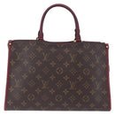 LOUIS VUITTON Monogram PopincourtPM Hand Bag 2way Wine Red M43462 LV Auth 194190-2
