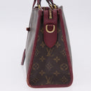 LOUIS VUITTON Monogram PopincourtPM Hand Bag 2way Wine Red M43462 LV Auth 194190-3