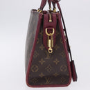 LOUIS VUITTON Monogram PopincourtPM Hand Bag 2way Wine Red M43462 LV Auth 194190-4